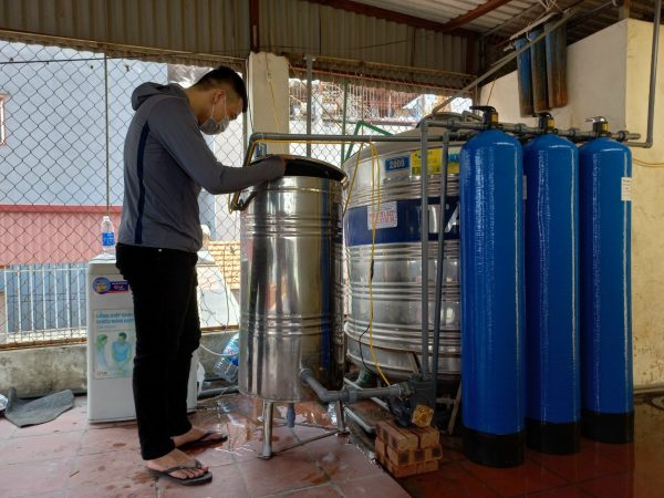 Thiết bị lọc nước giếng khoan nhiễm Phèn sắt màu vàng, mùi tanh hôi - Hình ảnh 3