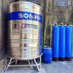 Bộ lọc nước tổng đầu nguồn xử lý nước nhiễm tạp chất, mangan, canxi